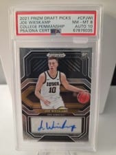 2021 Panini Prizm Draft Picks College Penmanship Joe Wieskamp #CP-JWI card