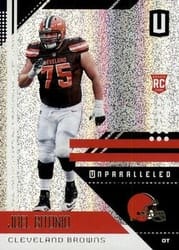 2018 Panini Unparalleled Base Set Joel Bitonio #49 card