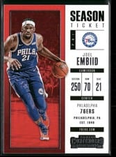 2017 Panini Contenders Joel Embiid #44 card