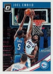 2018-19 Donruss Optic Base Set Joel Embiid #99 card