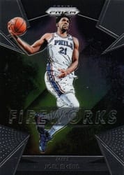 2018-19 Panini Prizm Fireworks Joel Embiid #4 card