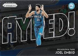 2018-19 Panini Prizm Get Hyped! Joel Embiid #5 card