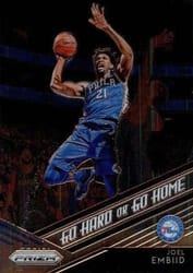 2018-19 Panini Prizm Go Hard or Go Home Joel Embiid #6 card