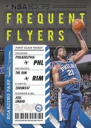 2020-21 Hoops Frequent Flyers Joel Embiid #15 card