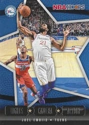 2020-21 Hoops Lights Camera Action Joel Embiid #12 card