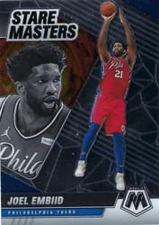 2020-21 Panini Mosaic Stare Masters Joel Embiid #9 card