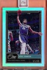 2020-21 Panini One and One Base Set Joel Embiid #25 card