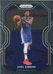 2020-21 Panini Prizm Base Set Joel Embiid #141 card
