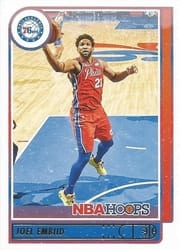 2021-22 Hoops Winter Base Set Joel Embiid #27 card