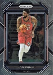 2022-23 Panini Prizm Base Set Joel Embiid #34 card