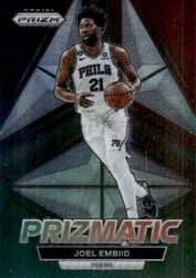 2022-23 Panini Prizm Prizmatic Joel Embiid #19 card