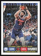 2022 Panini Hoops Road to the Finals Joel Embiid #16 card