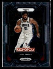 2023-24 Panini Prizm Monopoly Base Set Joel Embiid #69 card