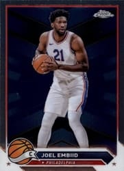 2023-24 Topps Chrome Base Set Joel Embiid #100 card