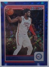 Joel Embiid 2023 Panini Hoops #67 Blue Explosion