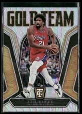 2024-25 Panini Totally Certified Gold Team Joel Embiid #10 card