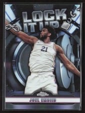 2024-25 Topps Chrome Lock It Up Joel Embiid #LIU-8 card