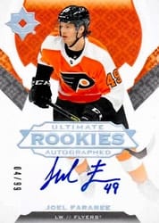 2019-20 Upper Deck Ultimate Collection Base Set Joel Farabee #197 card