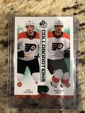2023 SP Authentic Collaborations Joel Farabee / Morgan Frost #C-15 card