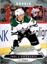2019-20 Upper Deck MVP Base Set Joel L'Esperance #226 card