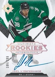 2019-20 Upper Deck Ultimate Collection Base Set Joel L'Esperance #115 card