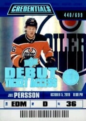 2019-20 Upper Deck Credentials Base Set Joel Persson #110 card