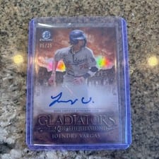 2024 Bowman Chrome Gladiators of the Diamond Autographs Joendry Vargas #GDA-JV card