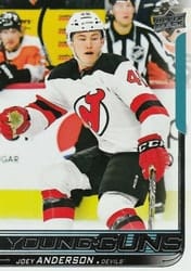2018-19 Upper Deck Base Set Joey Anderson #473 card