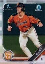 2019 Bowman Chrome Prospects Joey Bart #BCP-50 card
