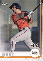 2019 Topps Pro Debut Base Set Joey Bart #9 card