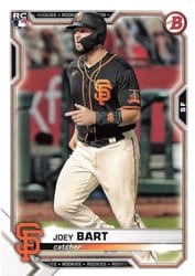 2021 Bowman Base Set Joey Bart #51 card