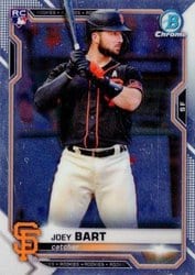 2021 Bowman Chrome Base Set Joey Bart #23 card