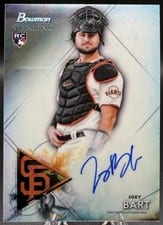 2021 Bowman Sterling Rookie Autographs Joey Bart #BSRA-JB card