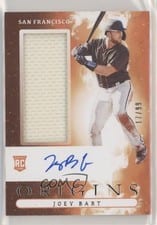 2021 Panini Chronicles Origins Rookie Jumbo Material Autographs Joey Bart #OJA-JB card