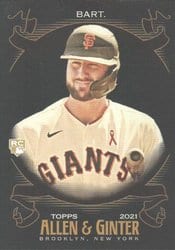 2021 Topps Allen & Ginter X Base Set Joey Bart #95 card
