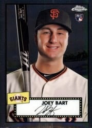 2021 Topps Chrome Platinum Anniversary Base Set Joey Bart #2 card