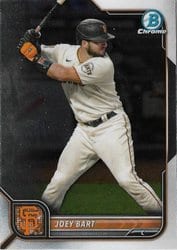 2022 Bowman Chrome Base Set Joey Bart #65 card