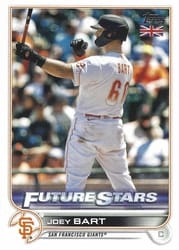 2022 Topps UK Edition Base Set Joey Bart #11 card
