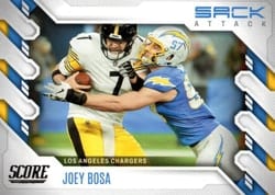 2022 Score Sack Attack Joey Bosa #SA-JB card