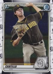 2020 Bowman Chrome Prospects Joey Cantillo #BCP-76 card