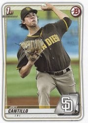 2020 Bowman Prospects Joey Cantillo #BP-76 card