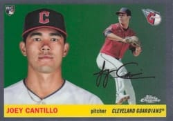 2025 Topps Chrome Platinum Base Set Joey Cantillo #291 card