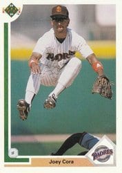 1991 Upper Deck Base Set Joey Cora #291 card