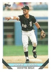 1993 Topps Base Set Joey Cora #122 card