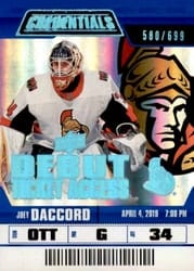 2019-20 Upper Deck Credentials Base Set Joey Daccord #93 card