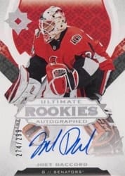 2019-20 Upper Deck Ultimate Collection Base Set Joey Daccord #111 card