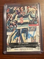 2024-25 Upper Deck The Cup Signature Renditions Joey Daccord #SR-DA card