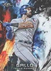 2018 Topps Fire Base Set Joey Gallo #31 card