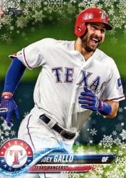 2018 Topps Holiday Base Set Joey Gallo #HMW18 card
