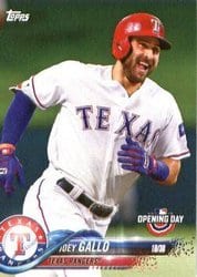 2018 Topps Opening Day Base Set Joey Gallo #100 card